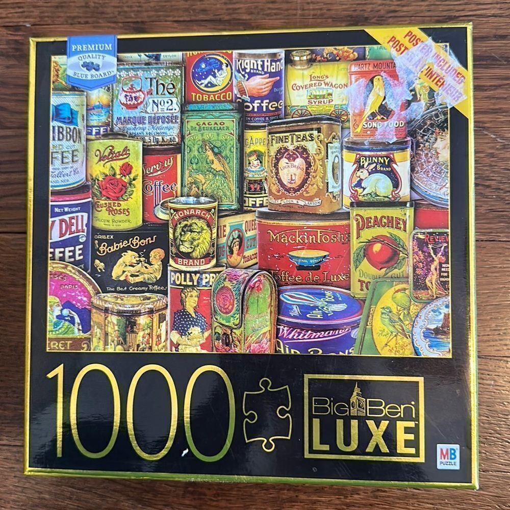 Milton Bradley Big Ben Luxe Antique Advertising‎ 1000 piece puzzle